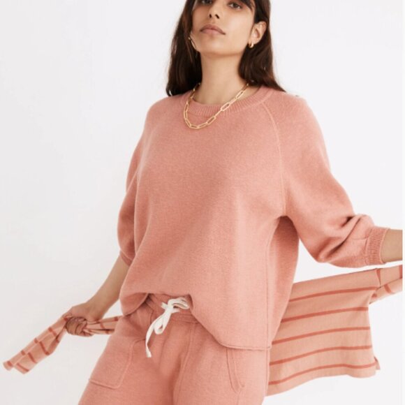 Madewell Telluride Pullover Sweater Rose Dust Women's M - Picture 5 of 5